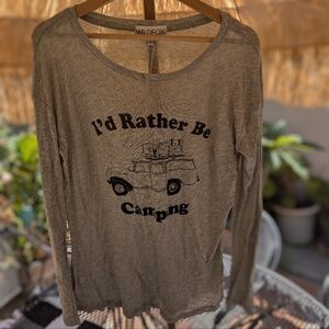 Wildfox ID Rather Be Camping Long Sleeve